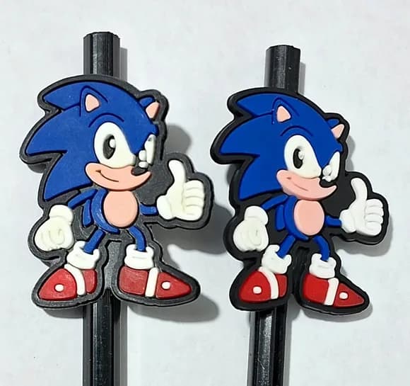 Lápis C/ponteira Sonic 4,8cm Emborrachado Pct com 6 Unidades