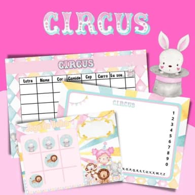 Kit Jogos Personalizados ( Lousa, Stop, Forca ou Velha )
