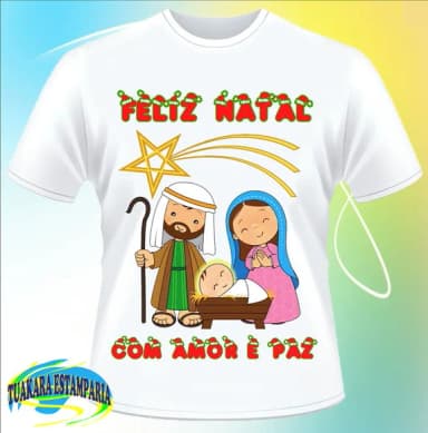 Camiseta Feliz Natal Presépio