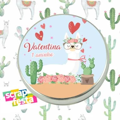 Latinhas Personalizadas Festa Lhama