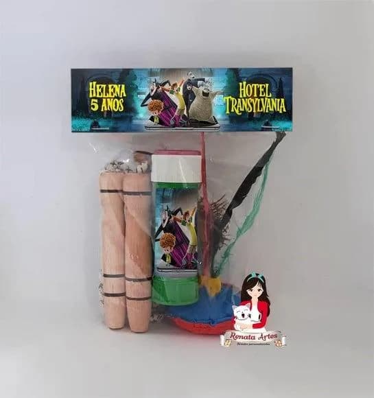 Kit Lembrancinha com Bolha de Sabão Hotel Transilvânia