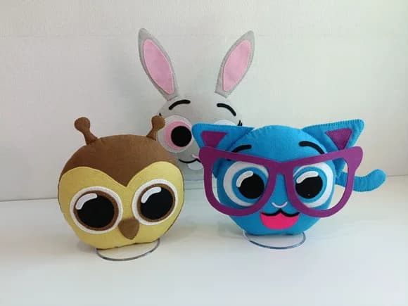 Combo Bolofofo 15cm 5 Peças.