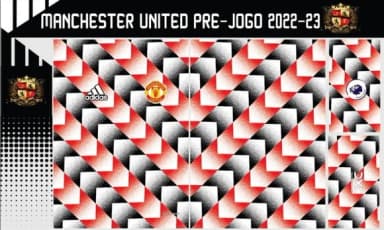 Vetor Da Camisa Manchester United Pré-jogo 2022-23