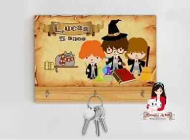 Porta Chaves Personalizado Harry Potter