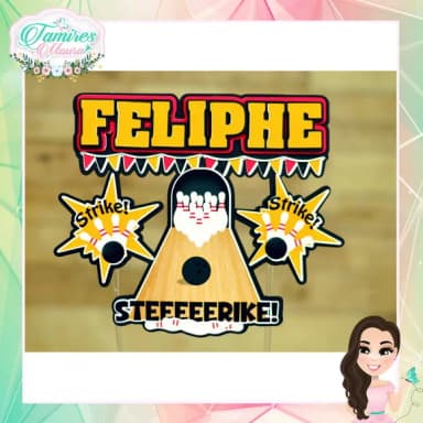 Topo de Bolo Personalizado