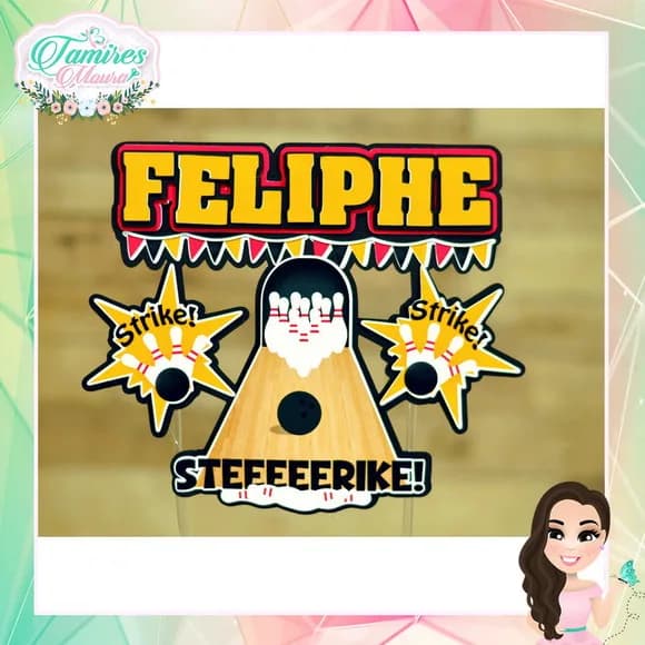 Topo de Bolo Personalizado