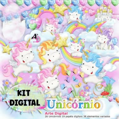 Kit Digital Unicórnios 01