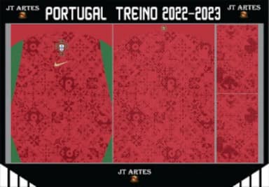 Vetor Camisa De Portugal Treino 2022/23