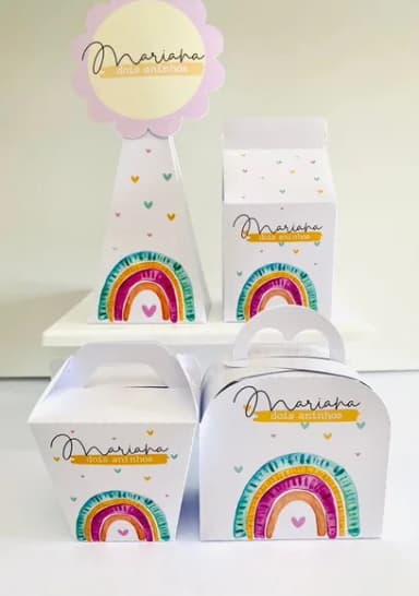 Kit 30 Lembrancinhas Arco - Iris