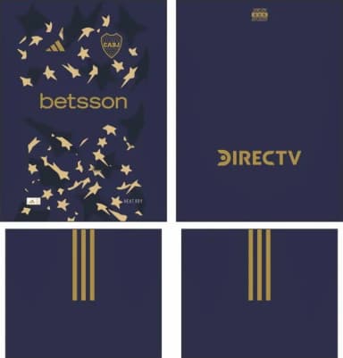 Arte Vetor Camisa Boca Juniors Tercera 2025