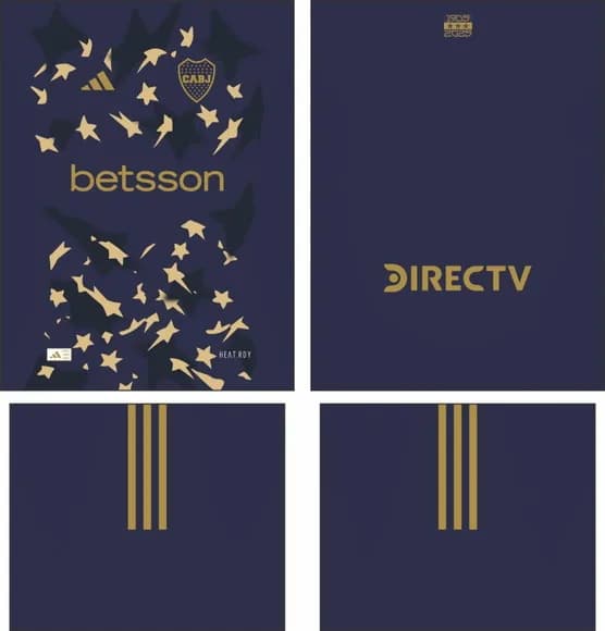 Arte Vetor Camisa Boca Juniors Tercera 2025