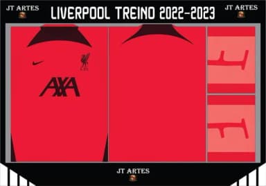 Vetor Camisa do Liverpool Treino 2022-2023