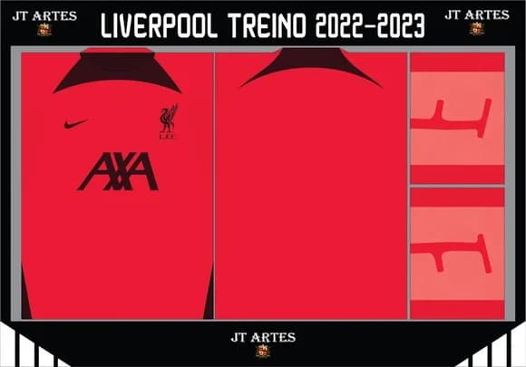 Vetor Camisa do Liverpool Treino 2022-2023