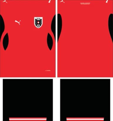 Arte Vetor Camisa Austria Local 2026