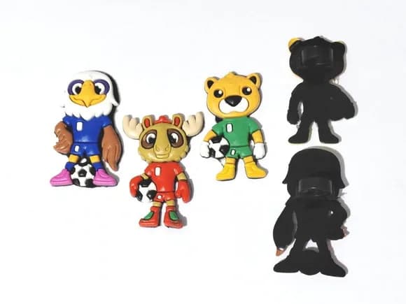 Ponteira P/lápis Mascote da Copa do Mundo Pacote C/6 Unidade
