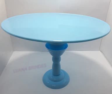 Boleira Cor Azul de Plástico - 28cm - 1 unidade.