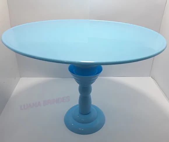 Boleira Cor Azul de Plástico - 28cm - 1 unidade.