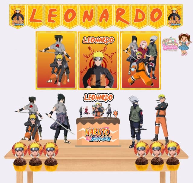 Kit Festa Só Um Bolinho NARUTO - Decoração de Festa