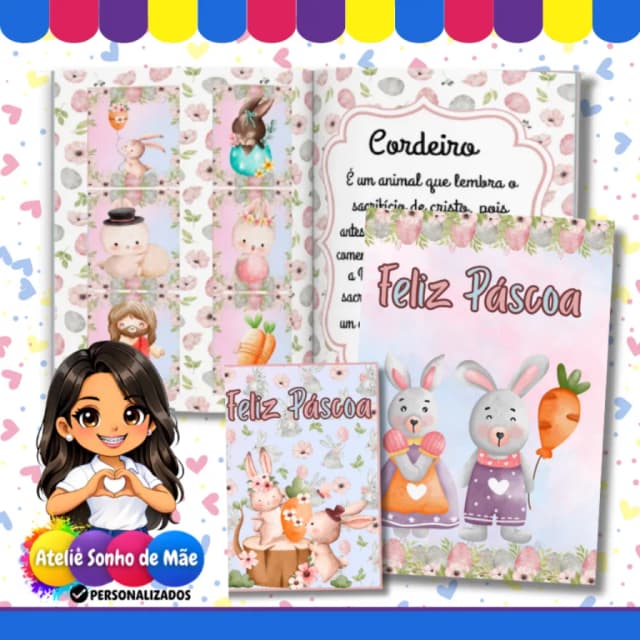 Album de Figurinhas Personalizados Páscoa