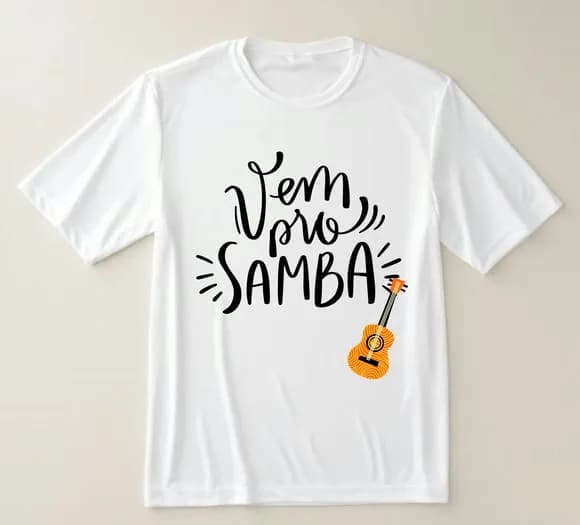 Camiseta Vem Pro Samba