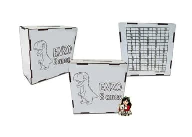 Cofrinho Personalizado Dinossauro Baby Lembrancinha