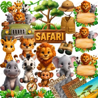 KIT DIGITAL SAFARI BABY