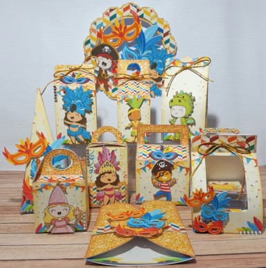 Kit 60 Lembrancinhas Carnaval