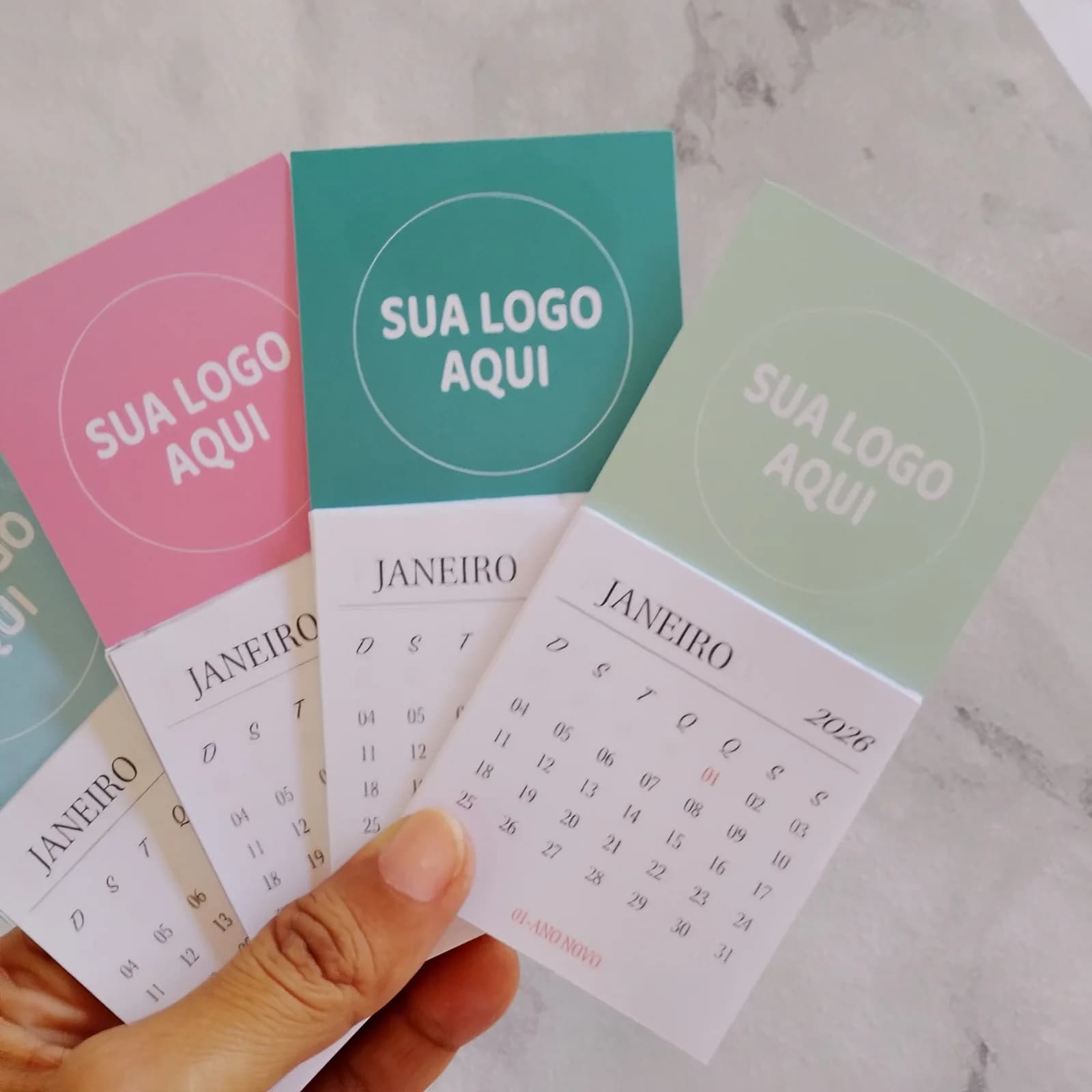 100 Mini Calendário 2027 /  imã de geladeira / Personalizado