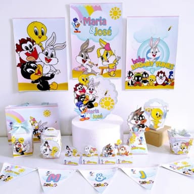 Kit 60 Lembrancinhas Looney Tunes