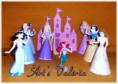 Princesas 3d - Valor Unitário