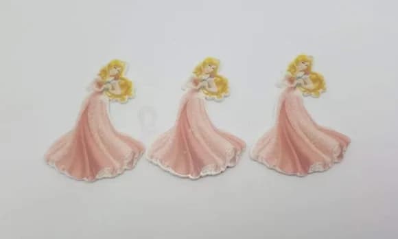 Aplique da Princesa Aurora em Acrílico Uv com 5cm