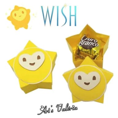 Caixa Porta Bombom Estrela Wish: o Poder dos Desejos