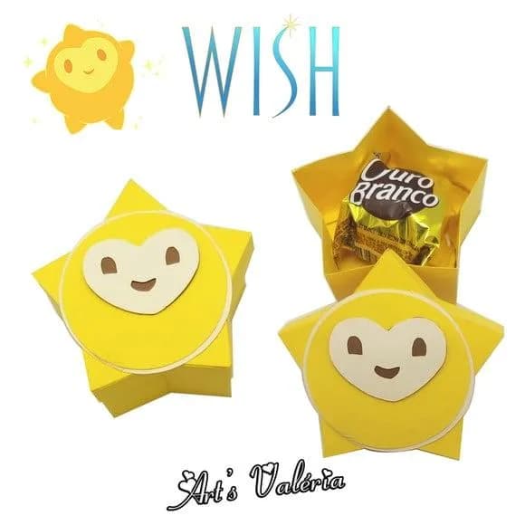 Caixa Porta Bombom Estrela Wish: o Poder dos Desejos