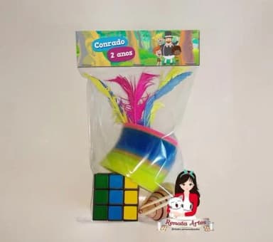 Kit Brinquedos Retrô Personalizado Tema Mundo Bita