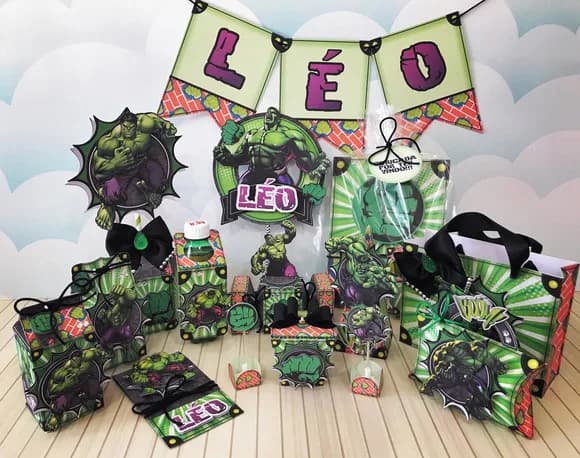 Kit 30 Lembrancinhas Hulk