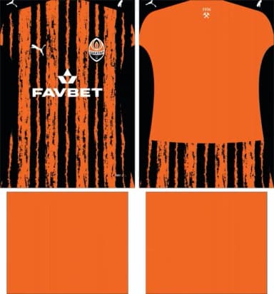 Arte Vetor Camisa Fc Shakhtar Local 2025-2026