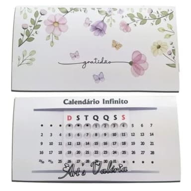 Calendário de Mesa Infinito Gratidão