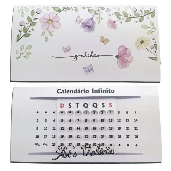 Calendário de Mesa Infinito Gratidão