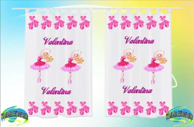 Cortina Personalizada Barbie Bailarina