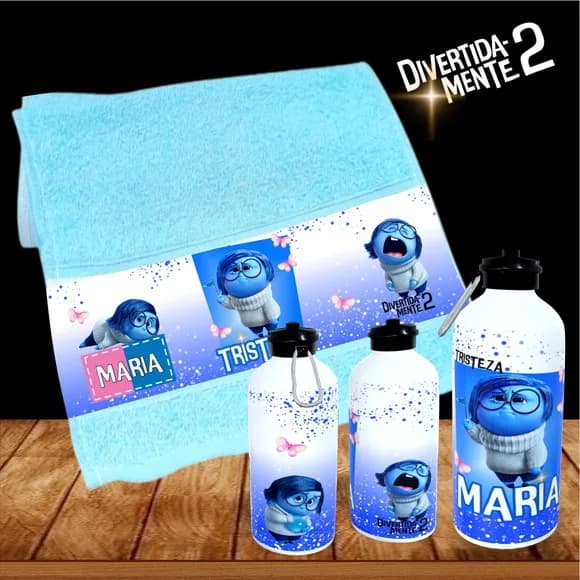Kit Toalhinha com Garrafa Personalizada