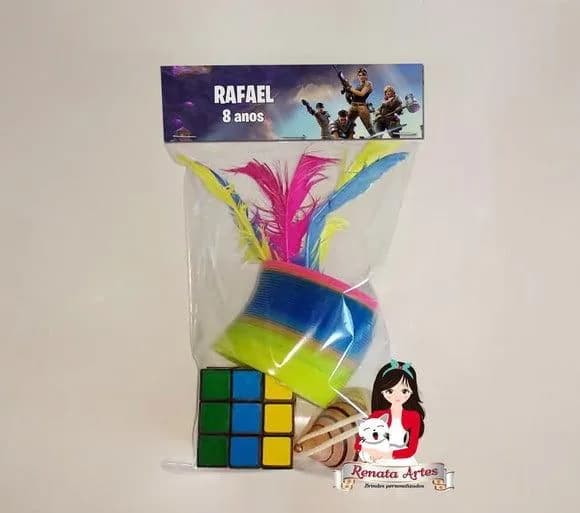 Kit Brinquedos Retrô Tema Fortnite