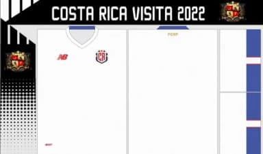 Vetores Camisa Costa Rica Visita 2022