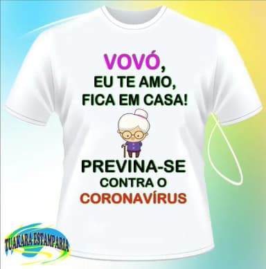 Camiseta Coronavírus - Vovó Eu te Amo...