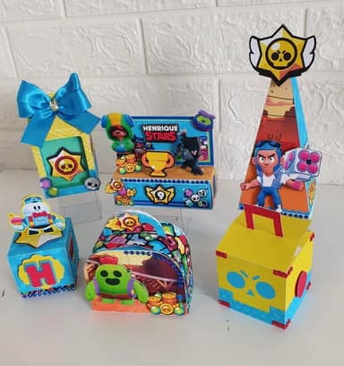Kit 30 Lembrancinhas Brawl Star