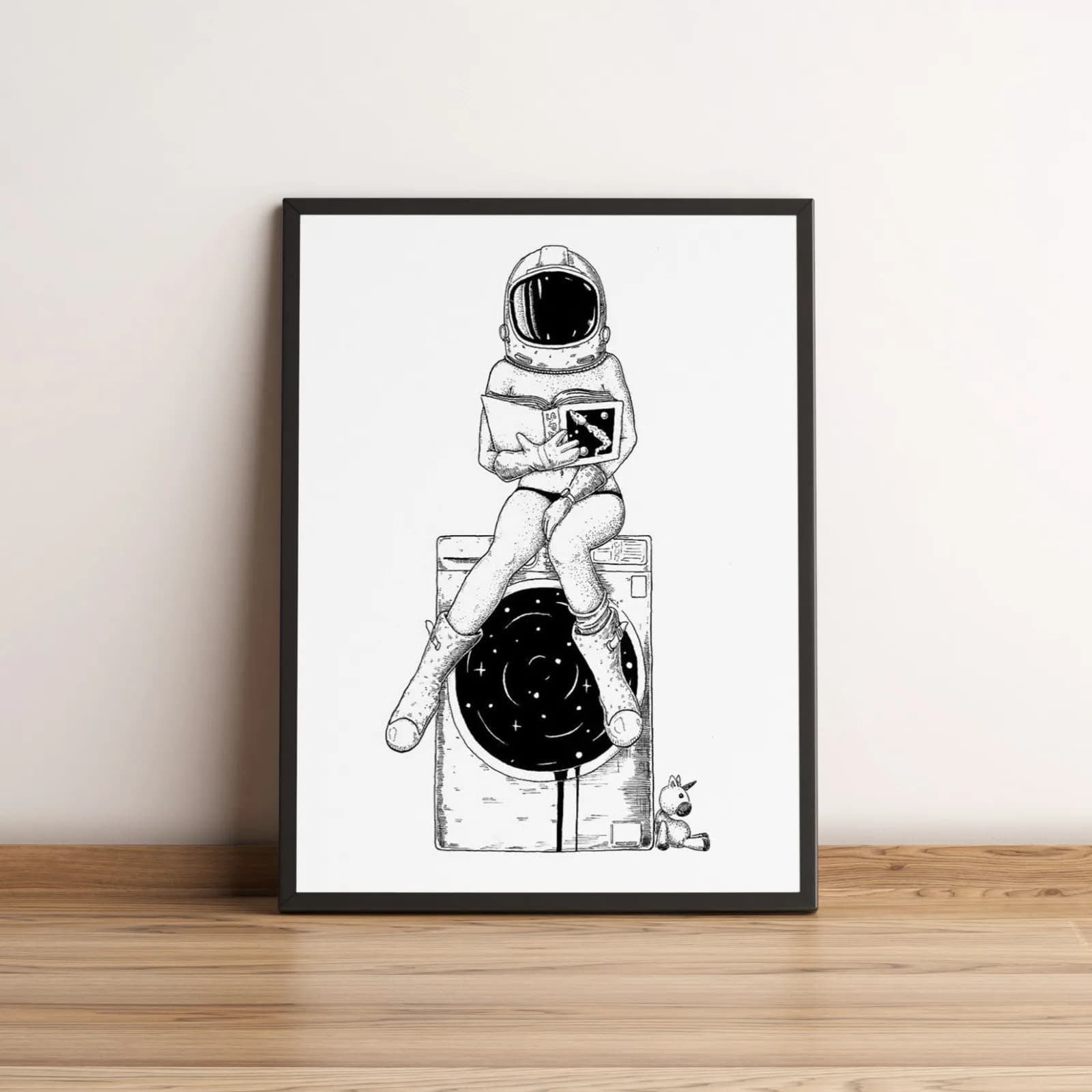 Quadro Astronauta Sentado em Máquina Cósmica 2668