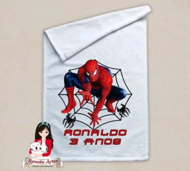 Toalhinha Personalizada Homem Aranha