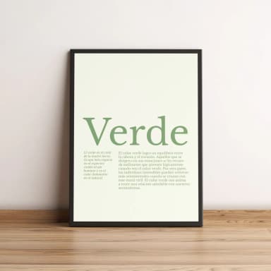 Quadro Verde Minimalista com Texto Decorativo 2701