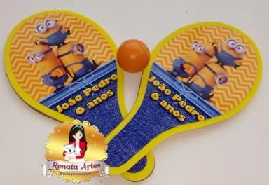 Raquetes de Ping Pong Tema Minions