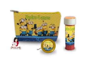 Necessaire com Ioiô e Bolhas de Sabão Minions