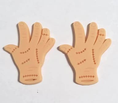 Aplique Mãozinha Emborrachado 3,5cm - 6 Unidades